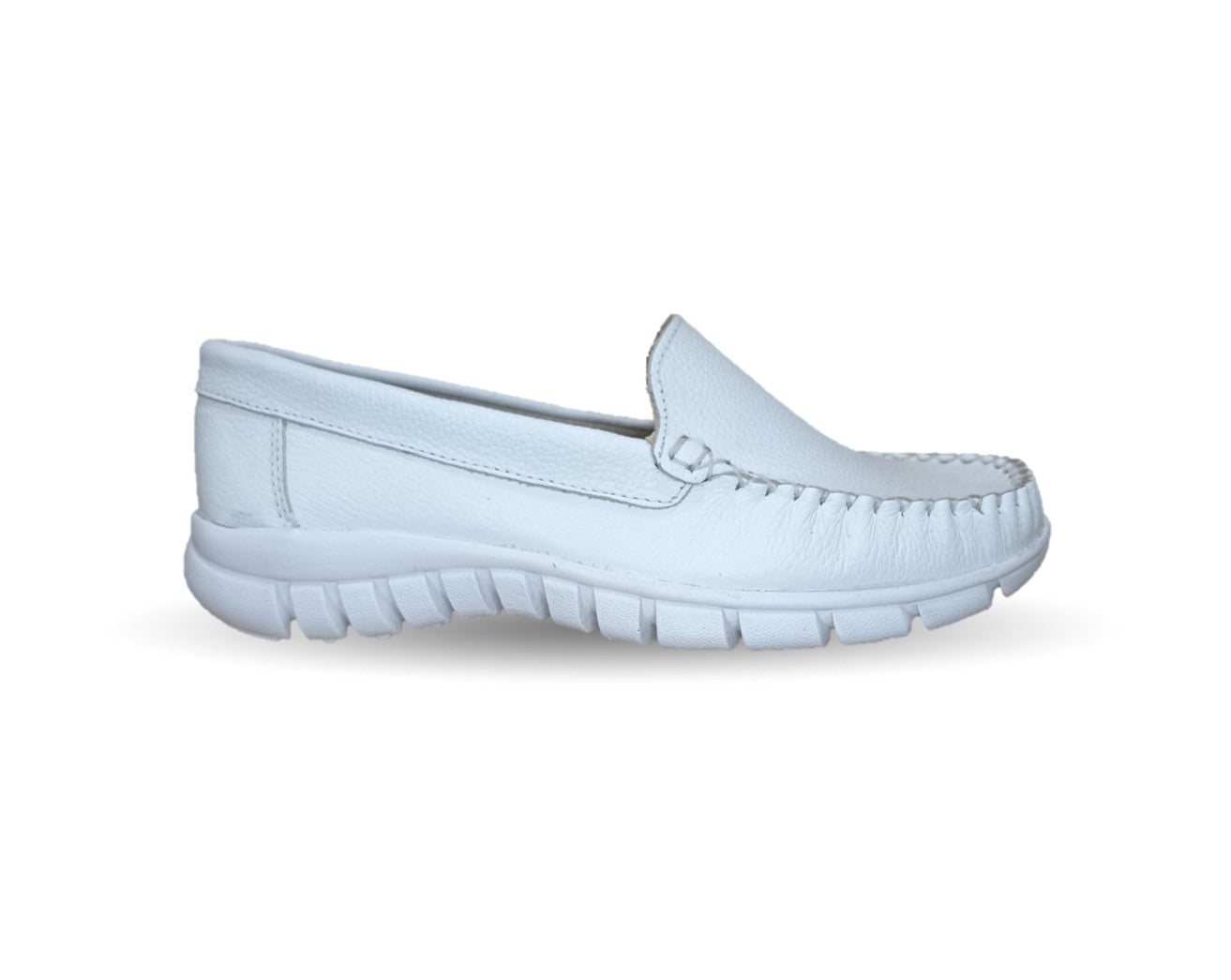Zapato Casual de piel Hannia 1350 Blanco para mujer