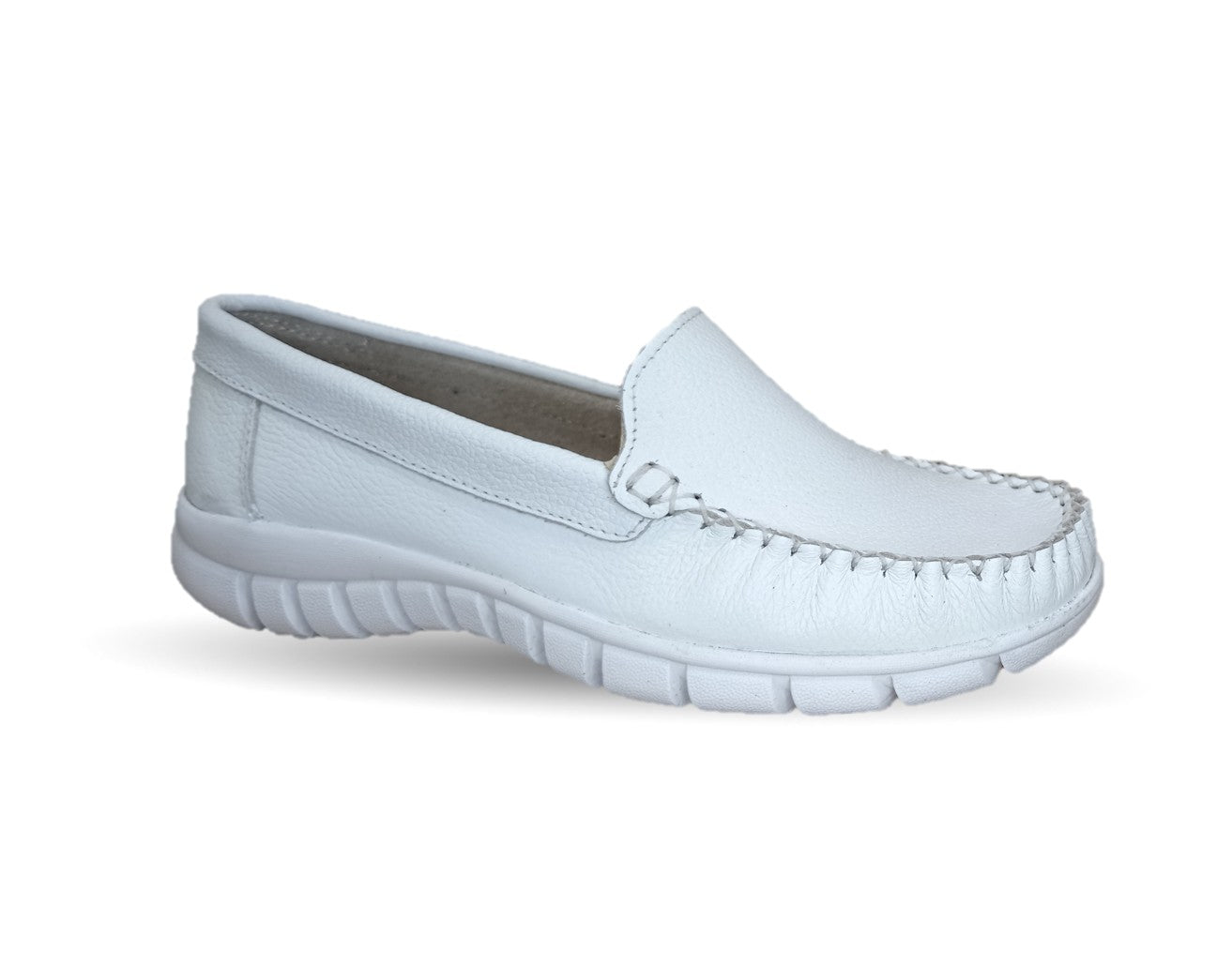 Zapato Casual de piel Hannia 1350 Blanco para mujer