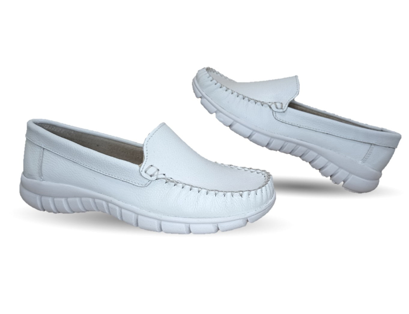 Zapato Casual de piel Hannia 1350 Blanco para mujer