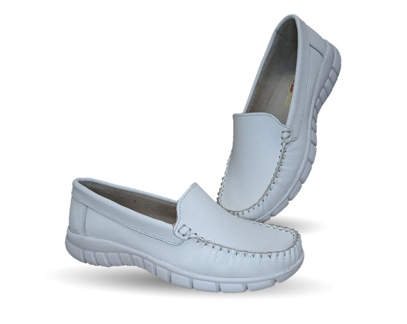Zapato Casual de piel Hannia 1350 Blanco para mujer