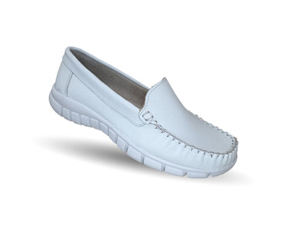 Zapato Casual de piel Hannia 1350 Blanco para mujer