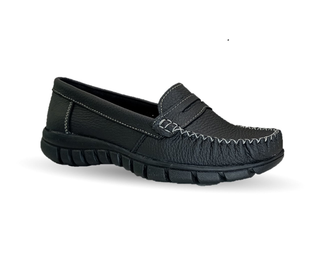 Zapato Casual de piel Hannia 1370 Negro para mujer