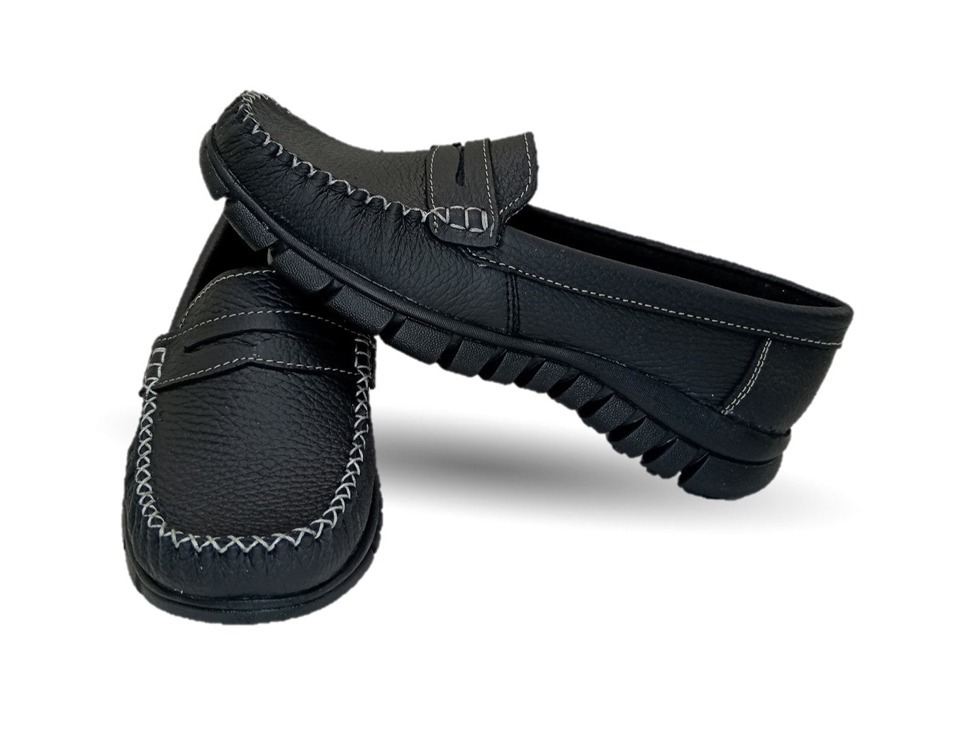 Zapato Casual de piel Hannia 1370 Negro para mujer