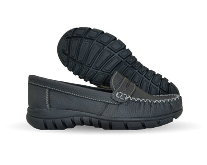Zapato Casual de piel Hannia 1370 Negro para mujer