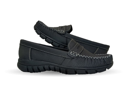 Zapato Casual de piel Hannia 1370 Negro para mujer