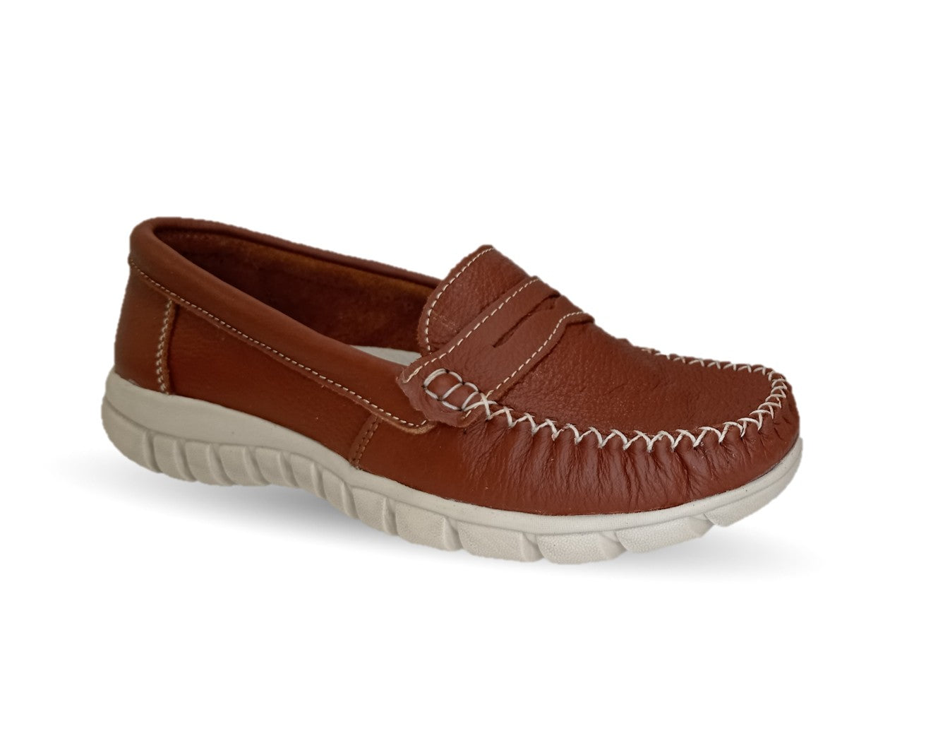 Zapato Casual de piel Hannia 1370 Tan para mujer