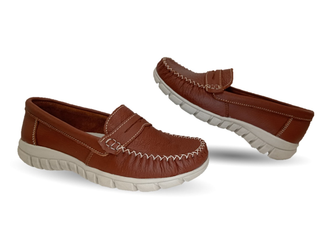 Zapato Casual de piel Hannia 1370 Tan para mujer