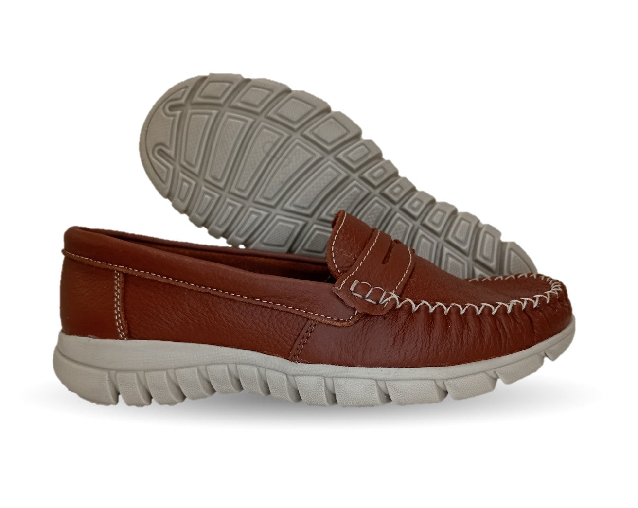 Zapato Casual de piel Hannia 1370 Tan para mujer