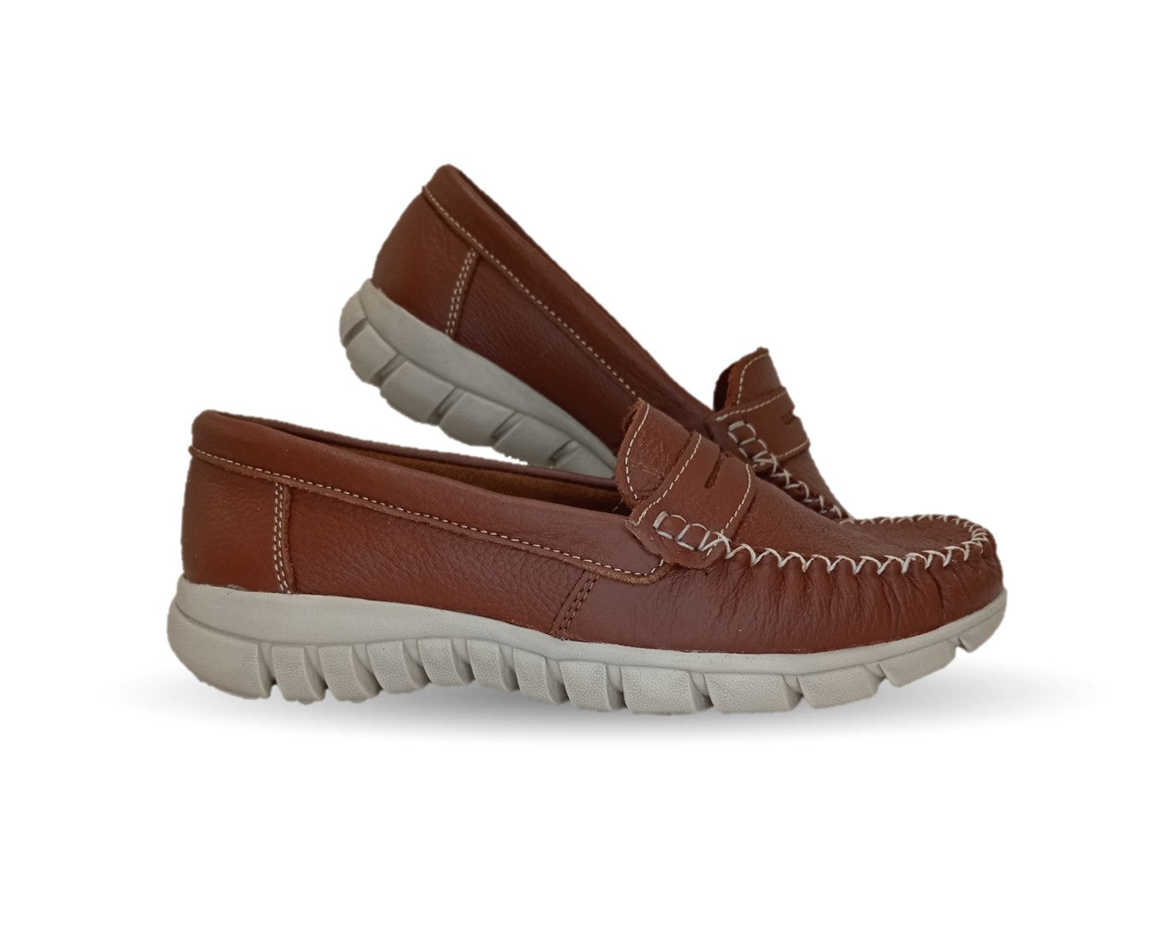 Zapato Casual de piel Hannia 1370 Tan para mujer