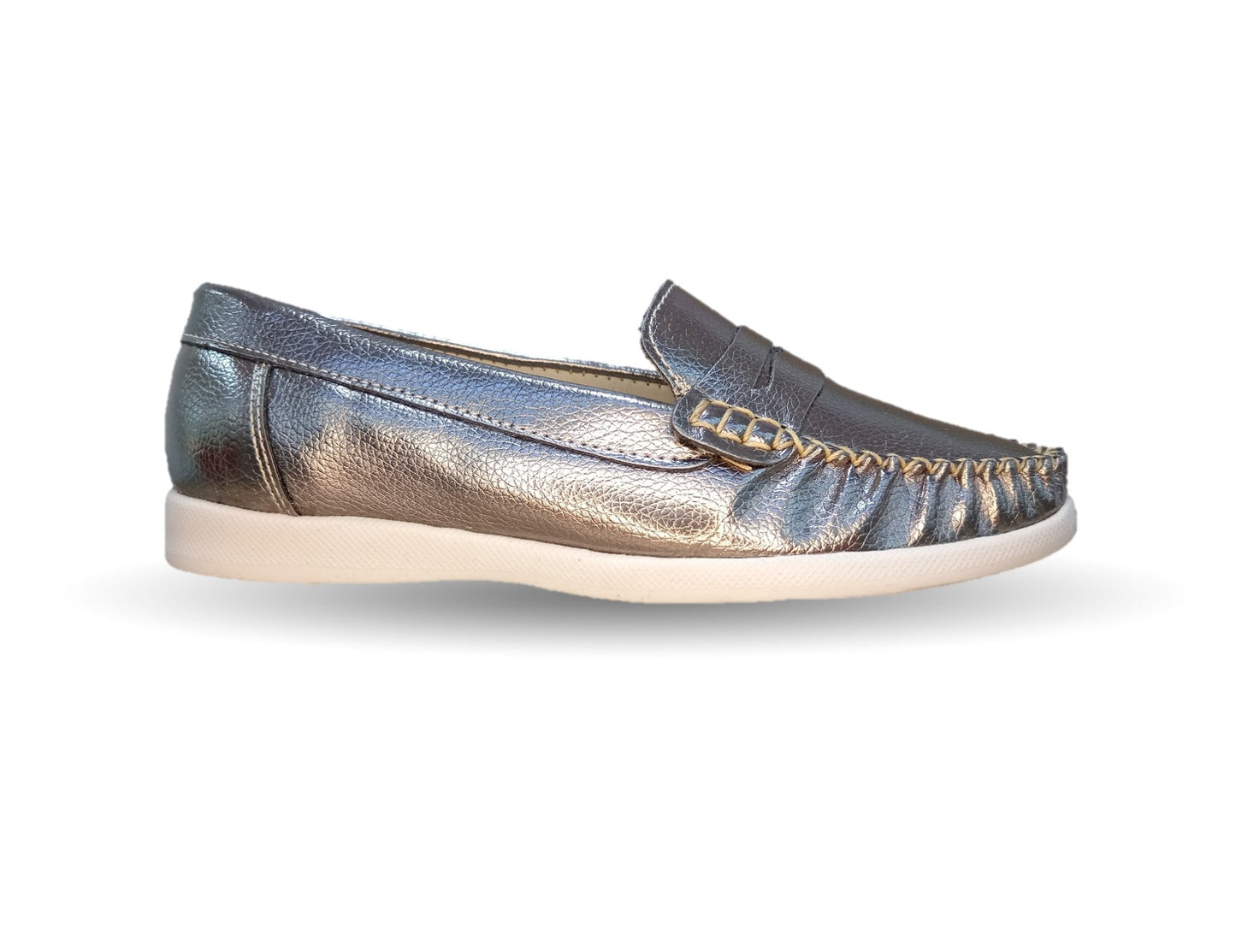 Zapato de Confort y Casual de piel Hannia 220 Inox para mujer