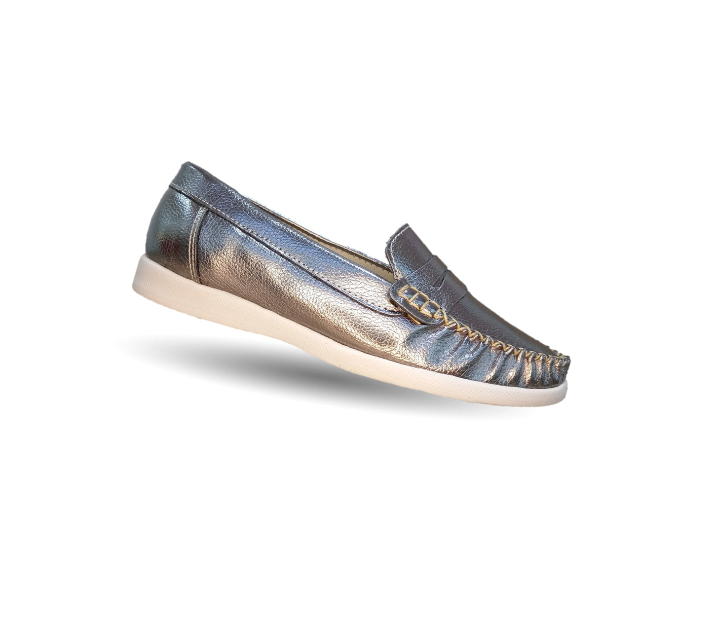 Zapato de Confort y Casual de piel Hannia 220 Inox para mujer
