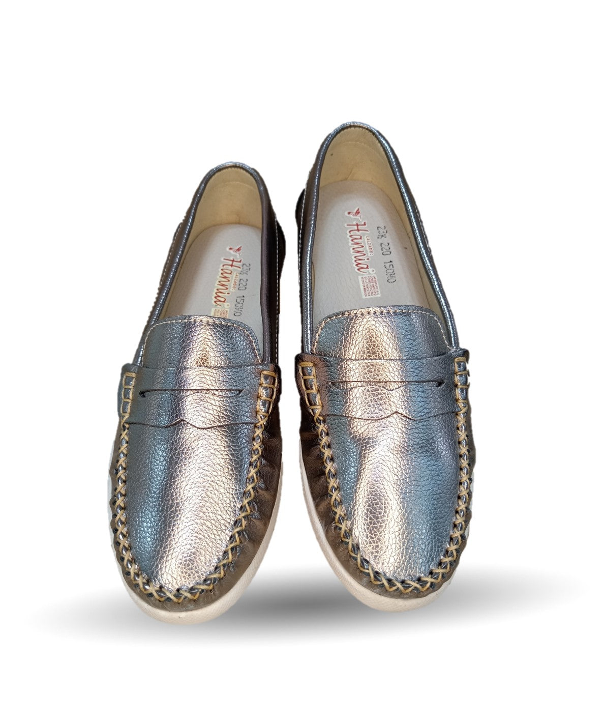 Zapato de Confort y Casual de piel Hannia 220 Inox para mujer