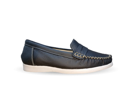 Zapato de Confort y Casual de piel Hannia 220 Negro para mujer