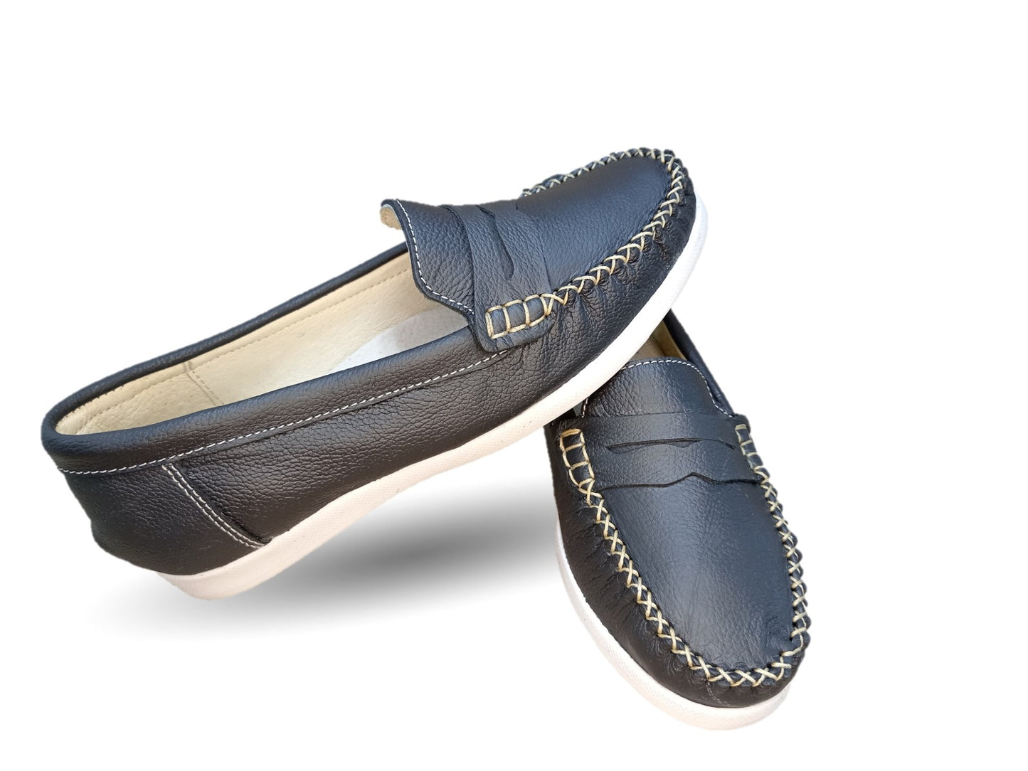 Zapato de Confort y Casual de piel Hannia 220 Negro para mujer
