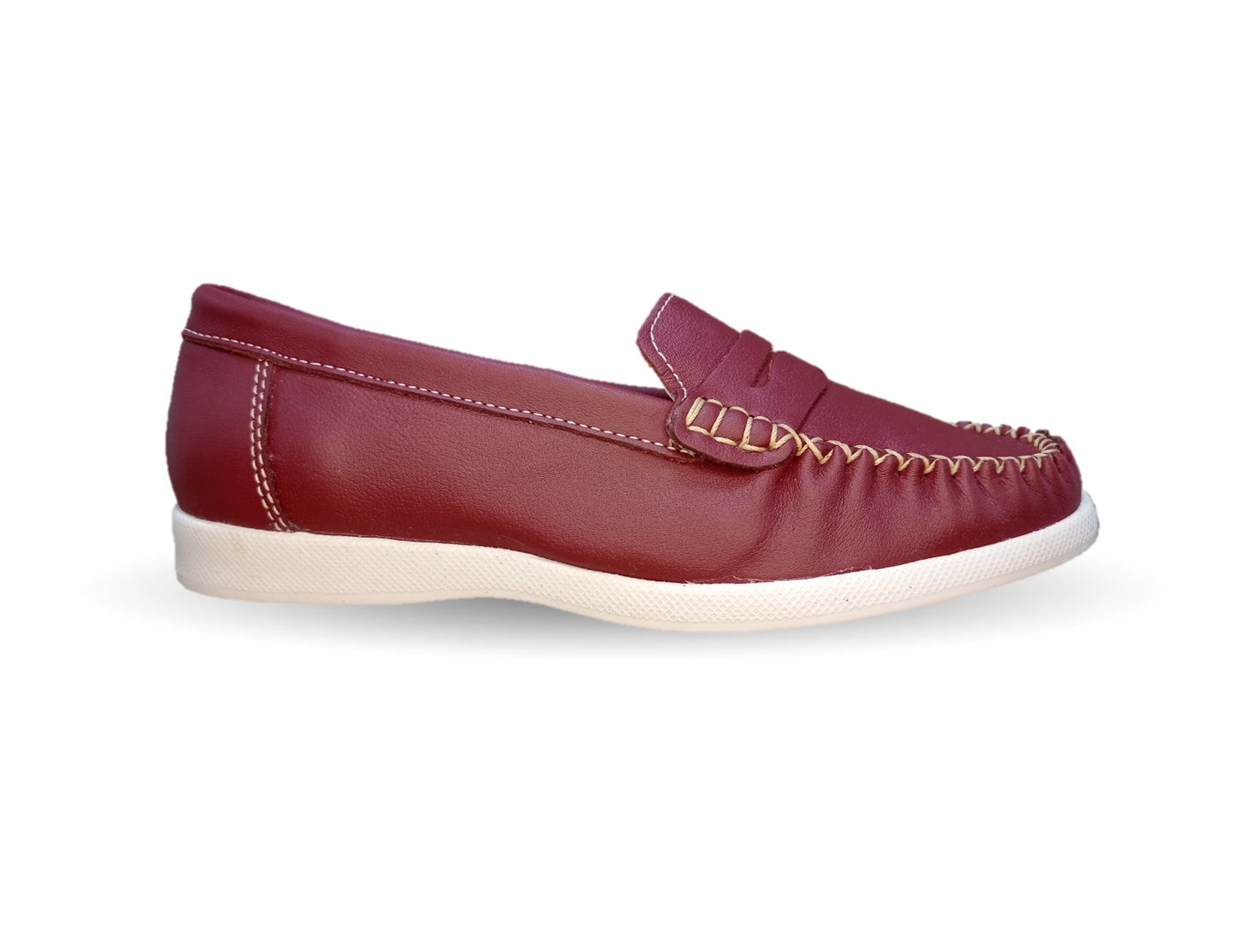 Zapato de Confort y Casual de piel Hannia 220 Vino para mujer