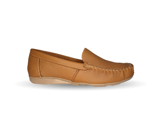 Zapato de Confort y Casual de piel Hannia 350 Miel para mujer