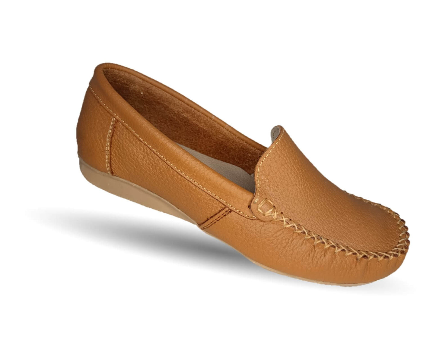 Zapato de Confort y Casual de piel Hannia 350 Miel para mujer