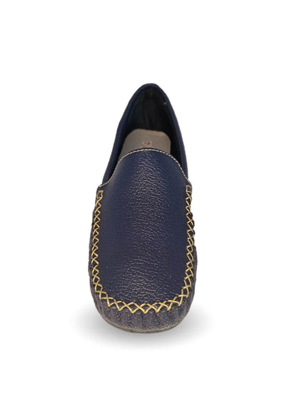 Zapato de Confort y Casual de piel Hannia 350 Azul Marino para mujer