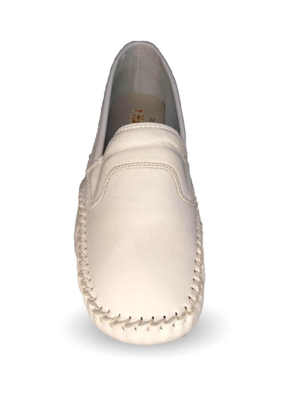 Zapato de Confort y Casual de piel Hannia 352 Blanco para mujer