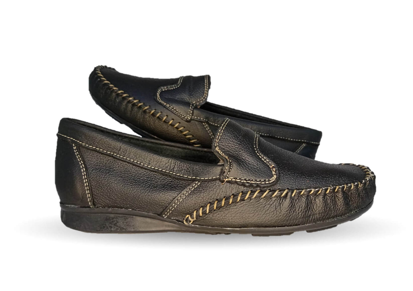 Zapato de Confort y Casual de piel Hannia 352 Negro para mujer