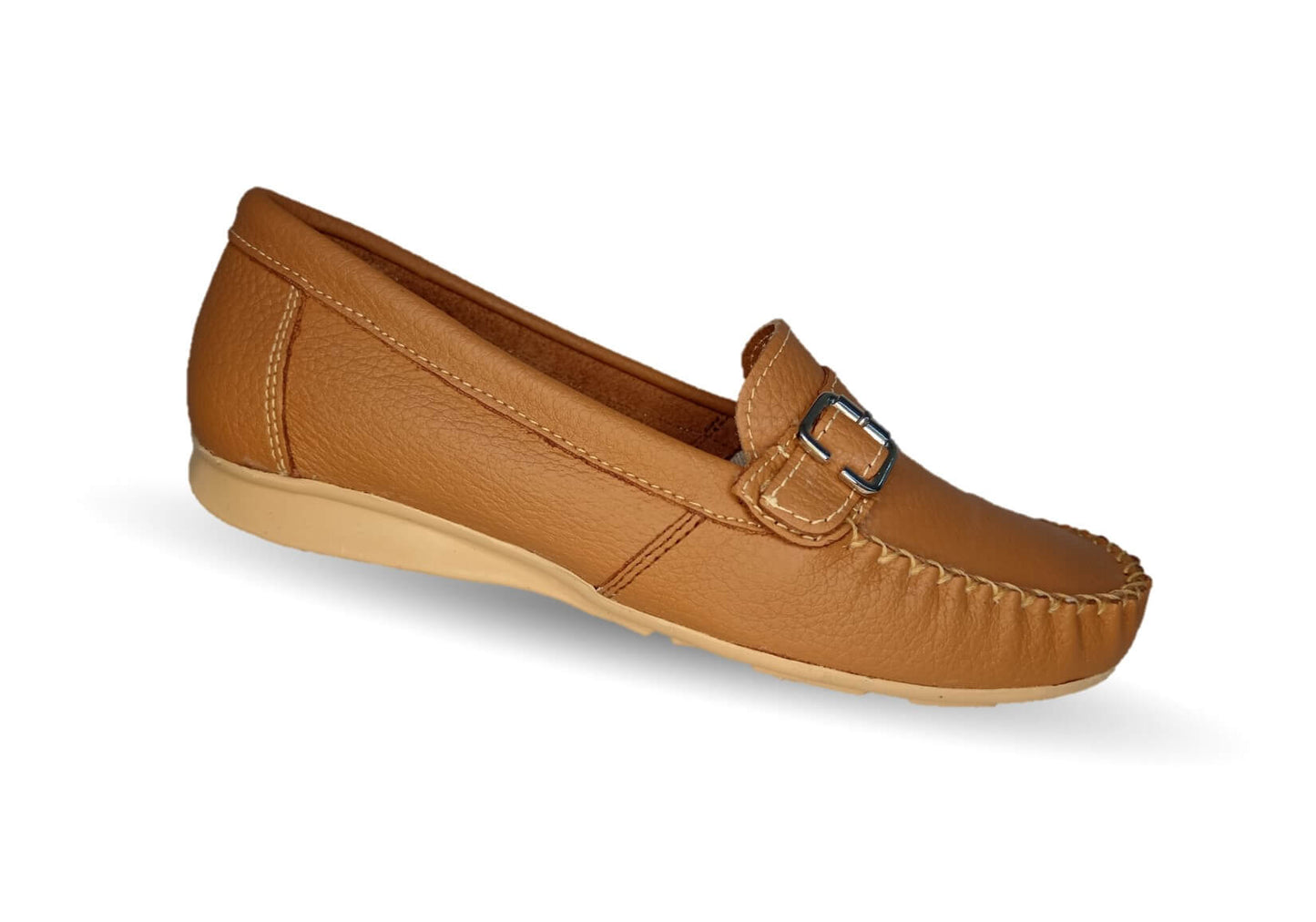 Zapato de Confort y Casual de piel Hannia 358 Miel para mujer