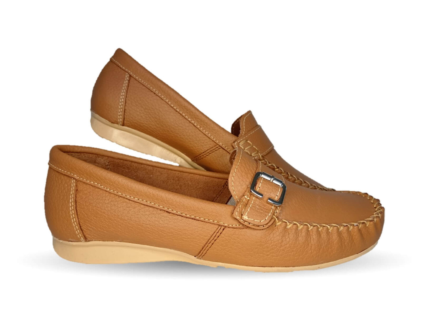 Zapato de Confort y Casual de piel Hannia 358 Miel para mujer