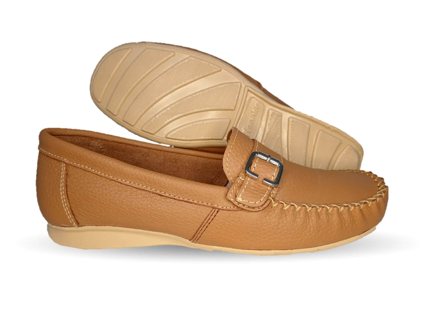 Zapato de Confort y Casual de piel Hannia 358 Miel para mujer
