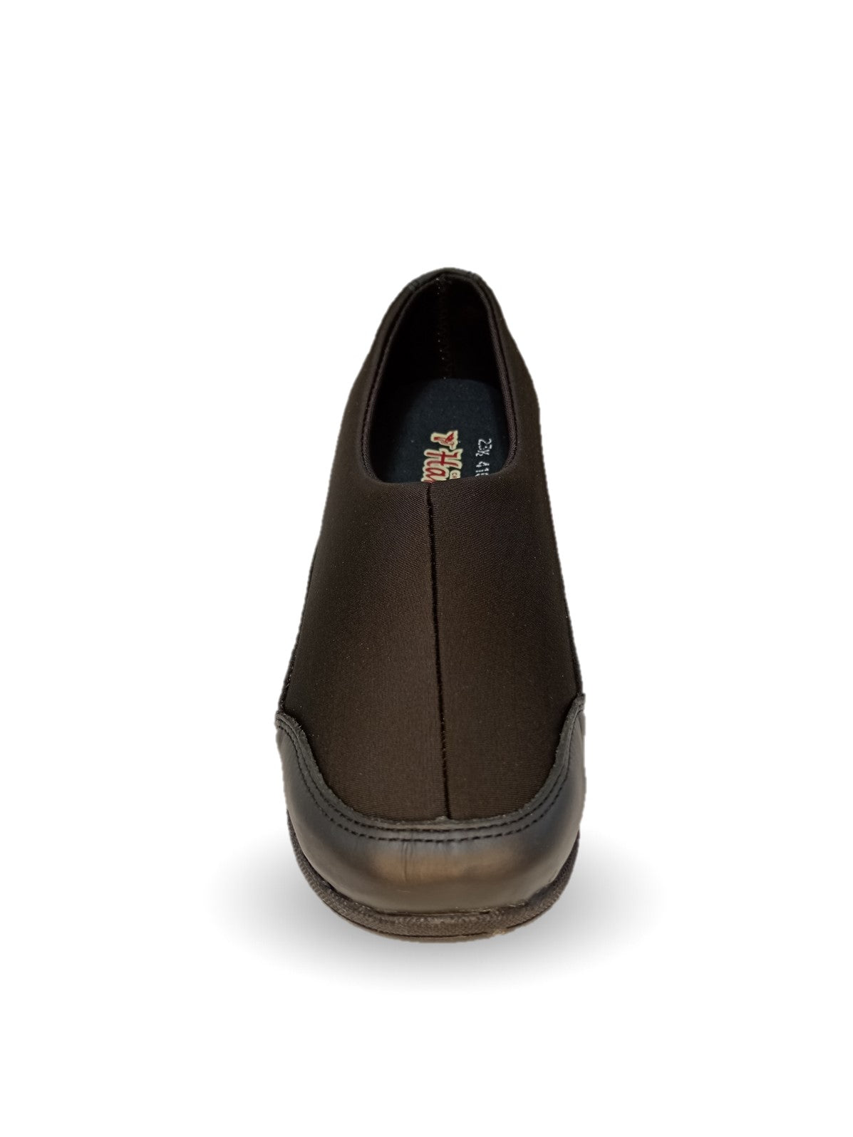 Zapato de Confort y Casual de piel con licra Hannia 410 Negro para mujer