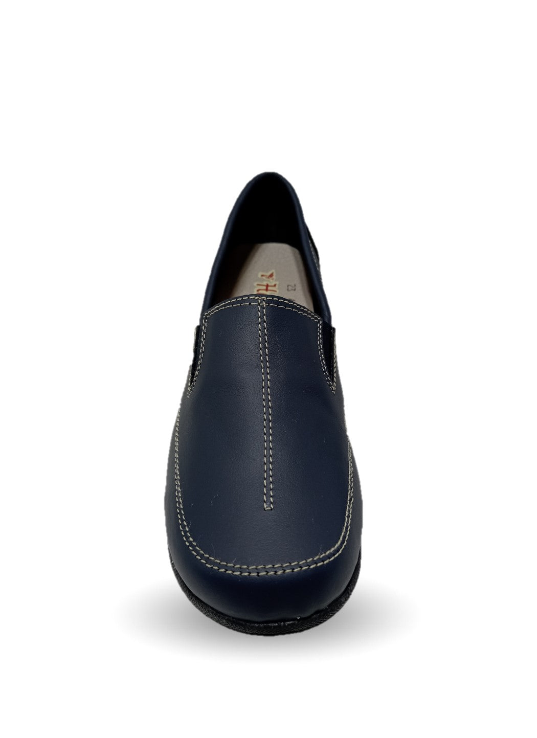 Zapato de Confort y Casual de piel Hannia 423 Azul Marino para mujer