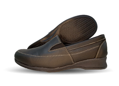 Zapato de Confort y Casual de piel Hannia 423 Negro para mujer