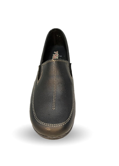 Zapato de Confort y Casual de piel Hannia 423 Negro para mujer