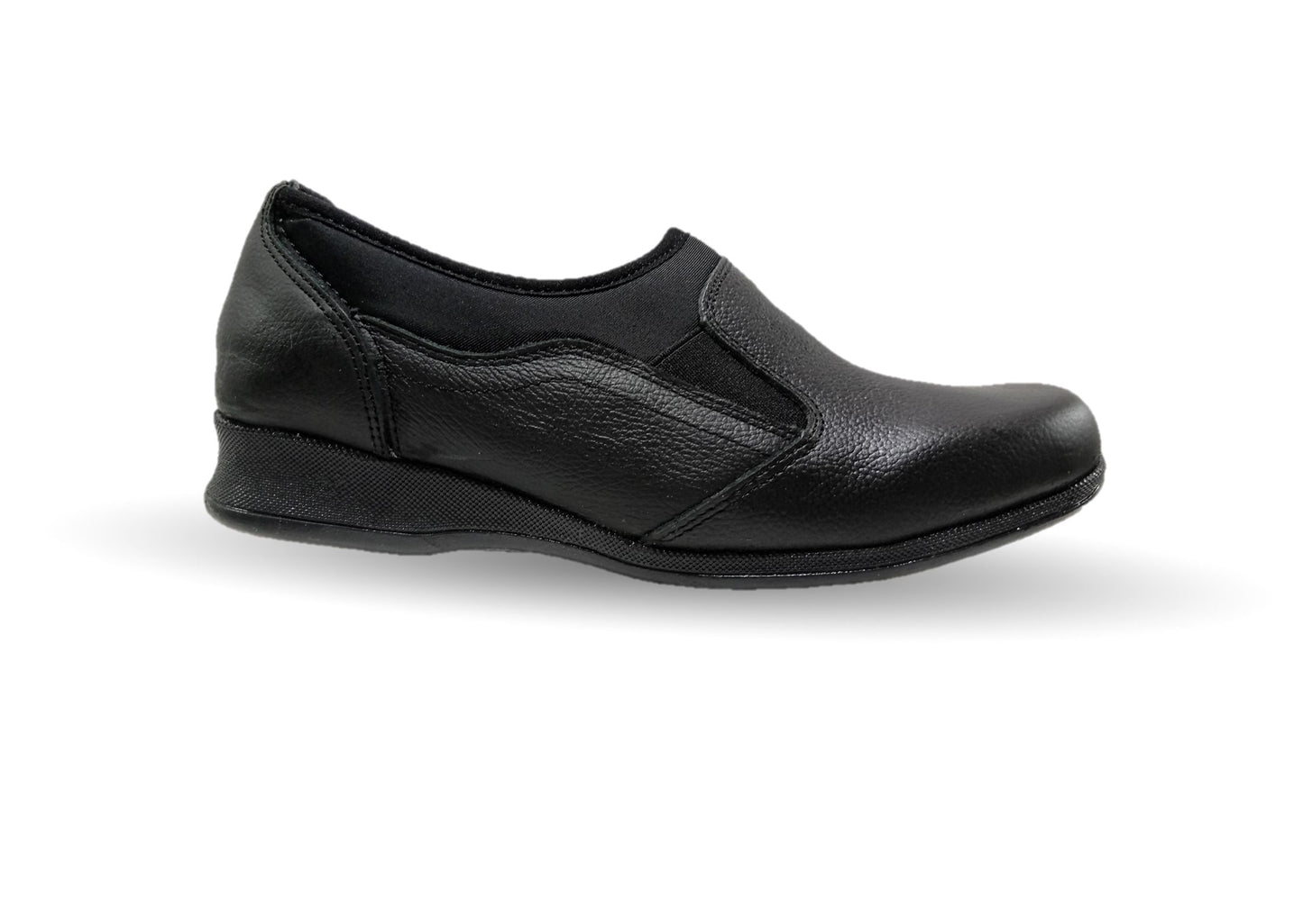 Zapato de Confort y Casual de piel Hannia 424 Negro para mujer