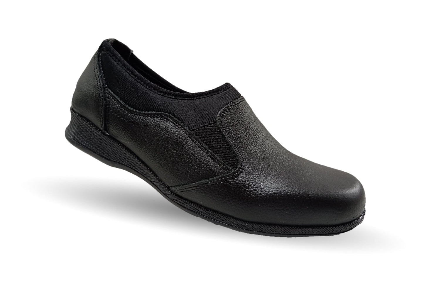 Zapato de Confort y Casual de piel Hannia 424 Negro para mujer