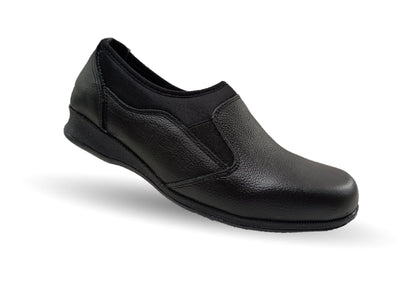 Zapato de Confort y Casual de piel Hannia 424 Negro para mujer