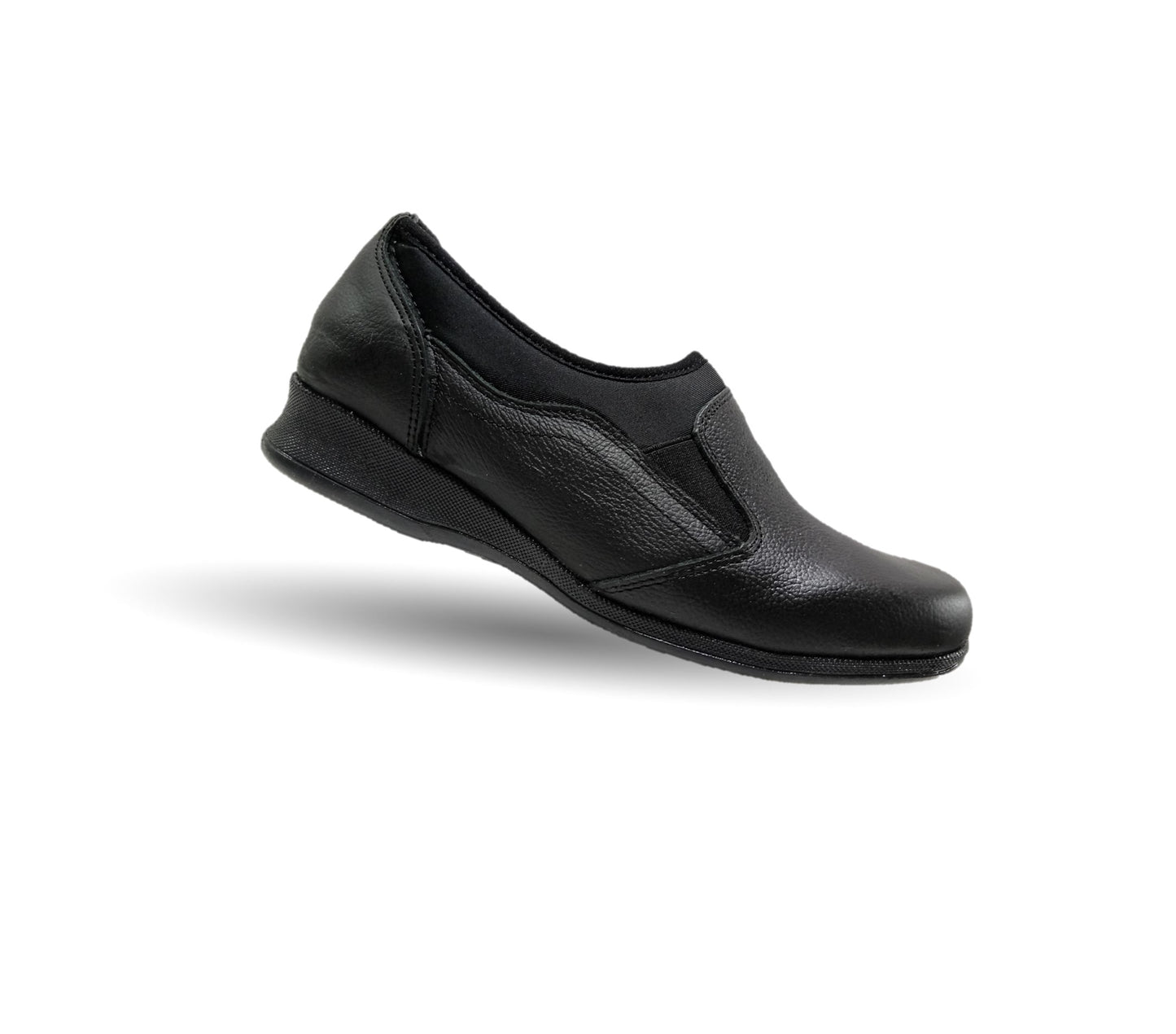 Zapato de Confort y Casual de piel Hannia 424 Negro para mujer