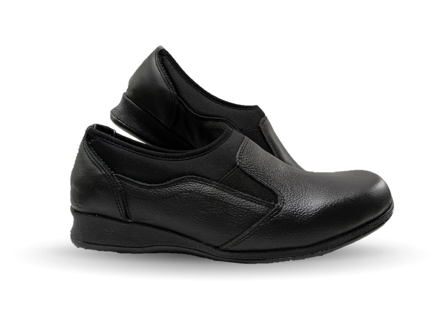 Zapato de Confort y Casual de piel Hannia 424 Negro para mujer