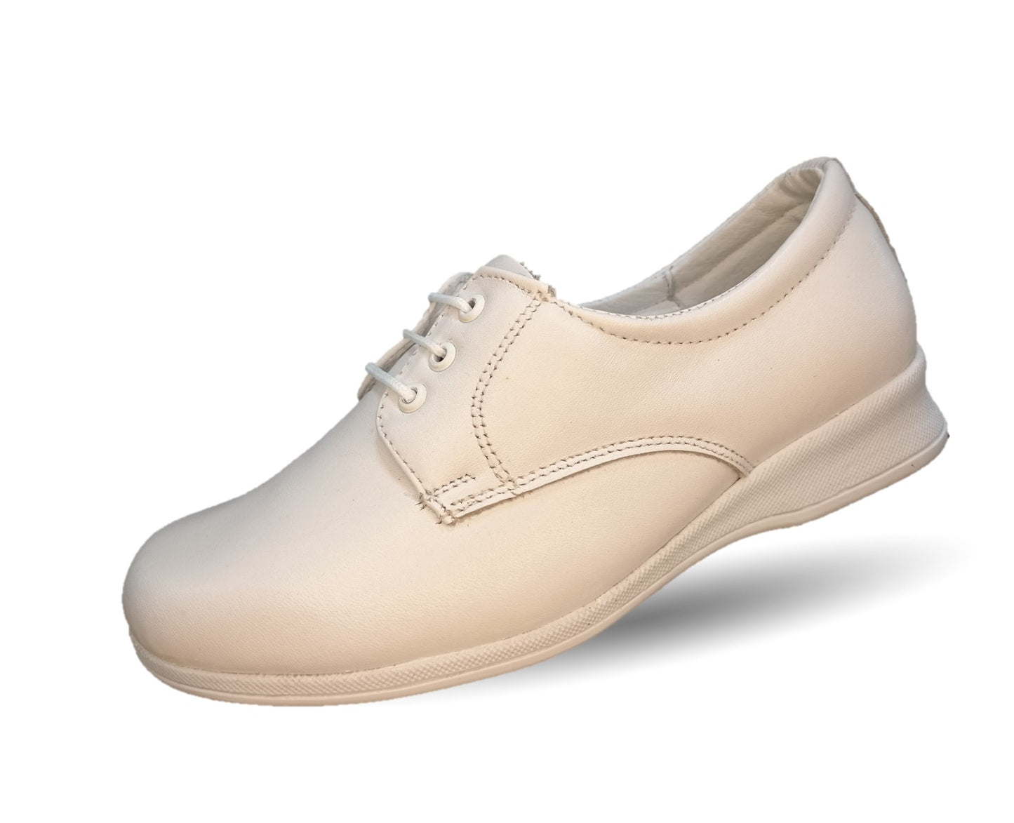 Zapato de Confort y Casual de piel Hannia 644 Blanco para mujer