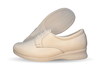 Zapato de Confort y Casual de piel Hannia 644 Blanco para mujer