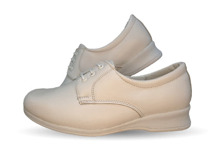 Zapato de Confort y Casual de piel Hannia 644 Blanco para mujer