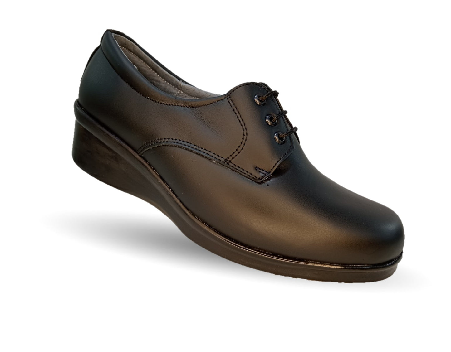 Zapato de Confort y Casual de piel Hannia 644 Negro para mujer