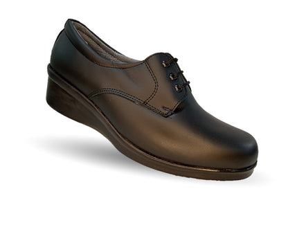 Zapato de Confort y Casual de piel Hannia 644 Negro para mujer