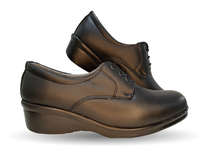 Zapato de Confort y Casual de piel Hannia 644 Negro para mujer