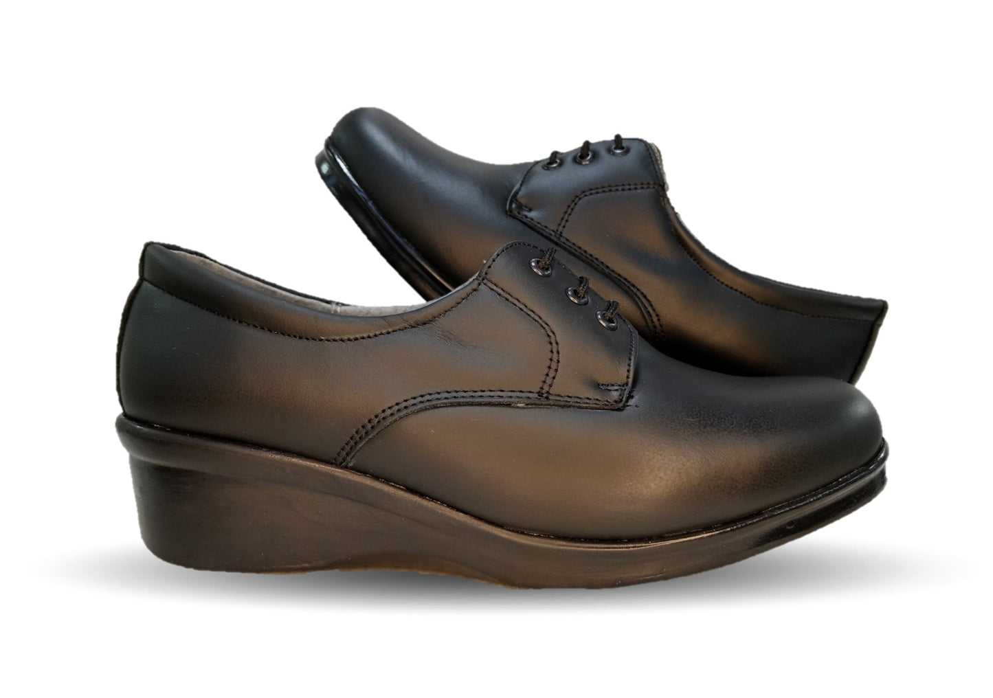 Zapato de Confort y Casual de piel Hannia 644 Negro para mujer