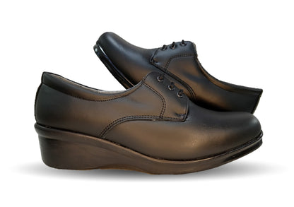 Zapato de Confort y Casual de piel Hannia 644 Negro para mujer