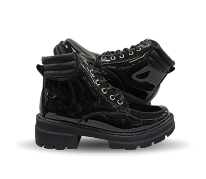 Bota Casual Hannia 700 Charol Negro para mujer