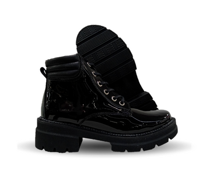 Bota Casual Hannia 700 Charol Negro para mujer
