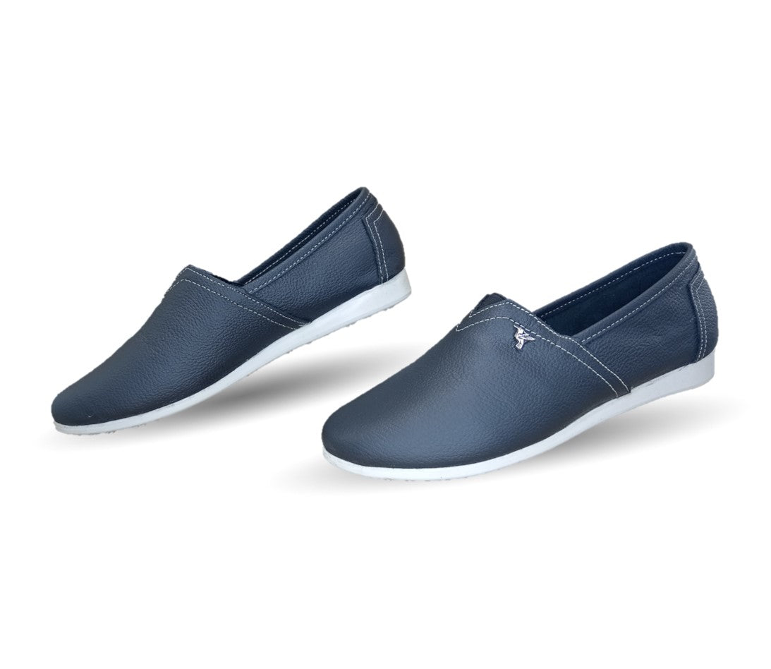 Zapato Casual Slip On de piel Hannia 705 Negro para mujer