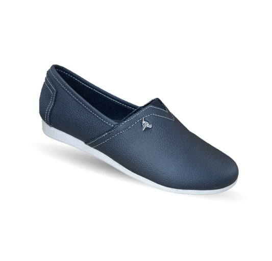 Zapato Casual Slip On de piel Hannia 705 Negro para mujer