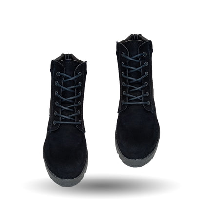 Botín Casual con tacón mediano Hannia 8 Negro para mujer