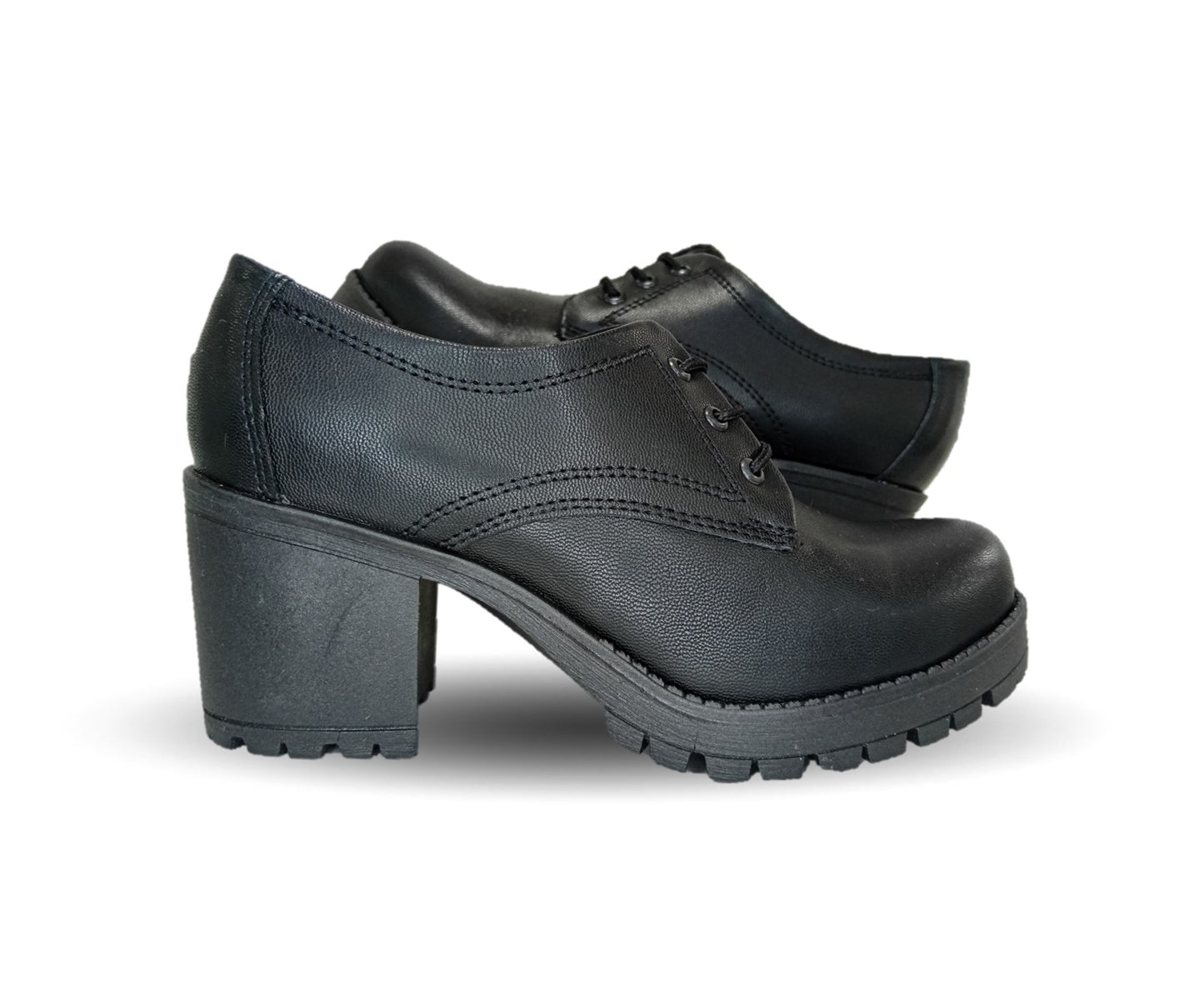 Zapato Casual con tacón mediano Hannia 9 Negro para mujer